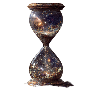 Galactic Hourglass V2 Vinyl Car Decal Sticker – Waterproof & UV-Resistant 6.826666666666667"