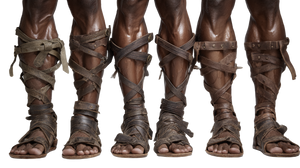 Muscular Calves Sandals Vinyl Car Decal Sticker – Waterproof & UV-Resistant 5.4