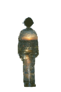 Glitched Reflection Vinyl Car Decal Sticker – Waterproof & UV-Resistant 8.96" Glitched Reflection Vinyl Car Decal Sticker – Waterproof & UV-Resistant 8.96"