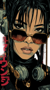 Cyberpunk Warrior Portrait V4 Vinyl Car Decal Sticker – Waterproof & UV-Resistant 9.706666666666667"