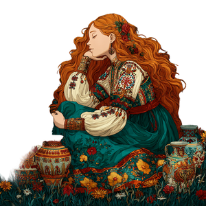 Slavic Folk Maiden Vinyl Car Decal Sticker – Waterproof & UV-Resistant 3.4133333333333336" Slavic Folk Maiden Vinyl Car Decal Sticker – Waterproof & UV-Resistant 3.4133333333333336"