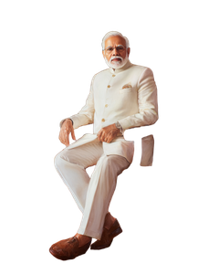 Modi Formal Portrait Vinyl Car Decal Sticker – Waterproof & UV-Resistant 4.0"