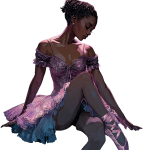 Ballerina In Pastel V2 Vinyl Car Decal Sticker – Waterproof & UV-Resistant 3.4133333333333336"