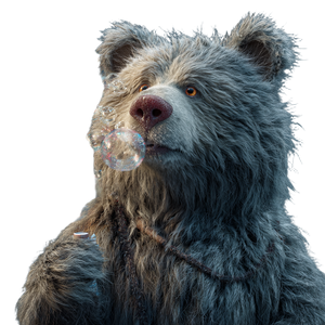 Banjo The Bear Vinyl Car Decal Sticker – Waterproof & UV-Resistant 3.4133333333333336"