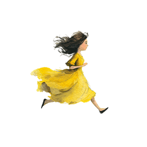 Girl In Yellow Dress V4 Vinyl Car Decal Sticker – Waterproof & UV-Resistant 6.826666666666667"