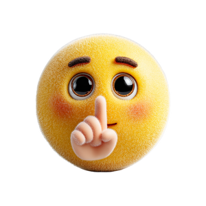 Shushing Emoji Vinyl Car Decal Sticker – Waterproof & UV-Resistant 3.4133333333333336" Shushing Emoji Vinyl Car Decal Sticker – Waterproof & UV-Resistant 3.4133333333333336"