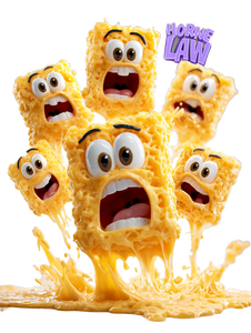 Melting Cheese Characters Vinyl Car Decal Sticker – Waterproof & UV-Resistant 8.213333333333333"