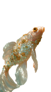 Magical Goldfish Reflection Vinyl Car Decal Sticker – Waterproof & UV-Resistant 4.8533333333333335"