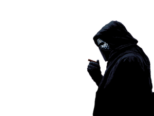 Kylo Ren Smoking Vinyl Car Decal Sticker – Waterproof & UV-Resistant 3.0933333333333333"