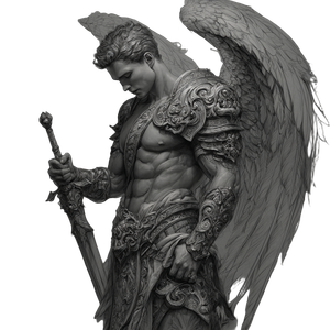 Dark Guardian Angel Vinyl Car Decal Sticker – Waterproof & UV-Resistant 3.4133333333333336"