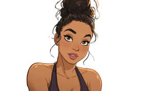 Gymnastics Cartoon Kim V2 Vinyl Car Decal Sticker – Waterproof & UV-Resistant 2.8266666666666667"