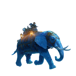 Elephant On Submarine Vinyl Car Decal Sticker – Waterproof & UV-Resistant 3.4133333333333336"