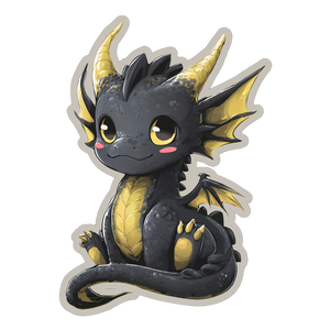 Cute Anime Dragon V4 Vinyl Car Decal Sticker – Waterproof & UV-Resistant 3.4133333333333336"
