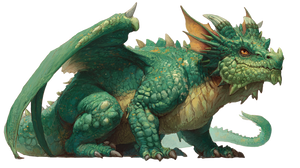Green D&D Dragon Vinyl Car Decal Sticker – Waterproof & UV-Resistant 5.4