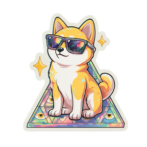 Trendy Shiba Inu V2 Vinyl Car Decal Sticker – Waterproof & UV-Resistant 3.4133333333333336"