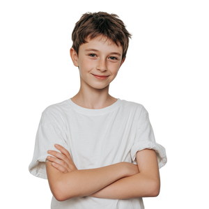 Confident Ukrainian Boy Vinyl Car Decal Sticker – Waterproof & UV-Resistant 3.4133333333333336"
