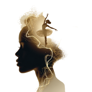 Luminous Thought Dancer Vinyl Car Decal Sticker – Waterproof & UV-Resistant 3.4133333333333336"