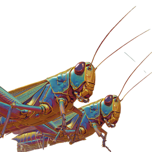 Intergalactic Locusts Vinyl Car Decal Sticker – Waterproof & UV-Resistant 3.4133333333333336"
