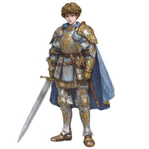 Young Knight Portrait V2 Vinyl Car Decal Sticker – Waterproof & UV-Resistant 6.826666666666667"
