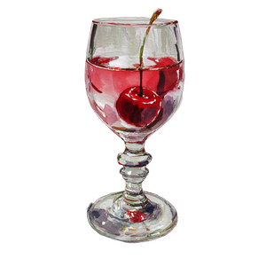 Red Drink Sketch Vinyl Car Decal Sticker – Waterproof & UV-Resistant 6.826666666666667"