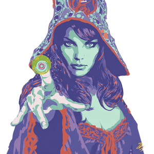 Psychedelic Witch Spell Vinyl Car Decal Sticker – Waterproof & UV-Resistant 6.826666666666667"