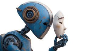 Pixar Robot Mask Vinyl Car Decal Sticker – Waterproof & UV-Resistant 5.4