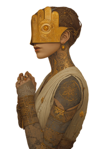 Persephone Golden Mask Vinyl Car Decal Sticker – Waterproof & UV-Resistant 4.4