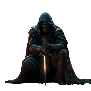 Hooded Cultist V3 Vinyl Car Decal Sticker – Waterproof & UV-Resistant 3.4133333333333336"