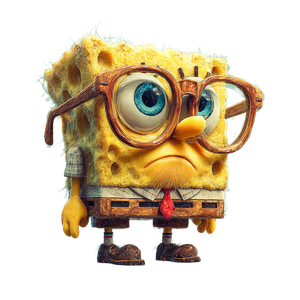 Spongebob Pixar Style Vinyl Car Decal Sticker – Waterproof & UV-Resistant 3.4133333333333336"