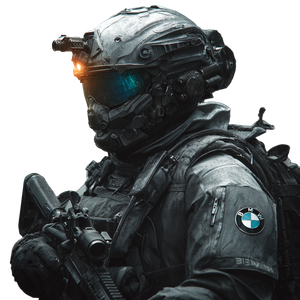 Bmw Sci-Fi Soldier Vinyl Car Decal Sticker – Waterproof & UV-Resistant 3.4133333333333336"