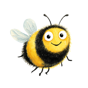 Cheerful Bumble Bee Vinyl Car Decal Sticker – Waterproof & UV-Resistant 6.826666666666667"
