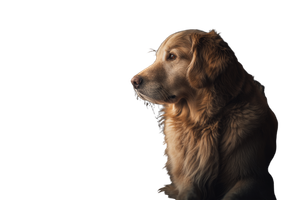 Loyal Golden Retriever V2 Vinyl Car Decal Sticker – Waterproof & UV-Resistant 2.986666666666667"