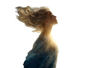 Blond Cosmic Woman Vinyl Car Decal Sticker – Waterproof & UV-Resistant 3.0933333333333333" Blond Cosmic Woman Vinyl Car Decal Sticker – Waterproof & UV-Resistant 3.0933333333333333"