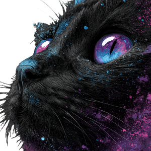 Galaxy Cat V3 Vinyl Car Decal Sticker – Waterproof & UV-Resistant 6.826666666666667"