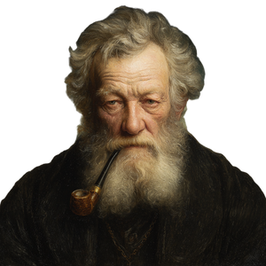 Bearded Old Man Vinyl Car Decal Sticker – Waterproof & UV-Resistant 3.4133333333333336"