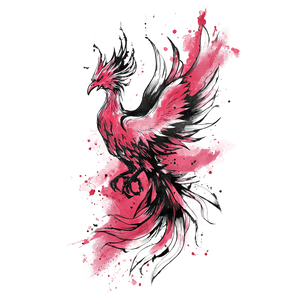Phoenix Tattoo Design V17 Vinyl Car Decal Sticker – Waterproof & UV-Resistant 3.4133333333333336"