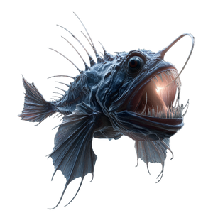 Deep Sea Angler V5 Vinyl Car Decal Sticker – Waterproof & UV-Resistant 3.4133333333333336"
