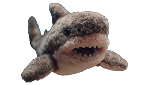 Teddy Shark Vinyl Car Decal Sticker – Waterproof & UV-Resistant 2.72"