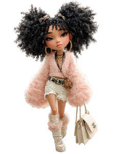 Chibi Doll Model Vinyl Car Decal Sticker – Waterproof & UV-Resistant 8.213333333333333"