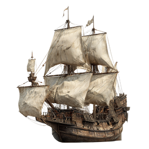 Medieval Sailing Ship V2 Vinyl Car Decal Sticker – Waterproof & UV-Resistant 6.826666666666667"