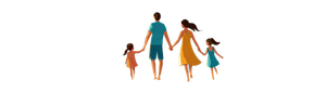 Beach Family Walk V2 Vinyl Car Decal Sticker – Waterproof & UV-Resistant 3.8