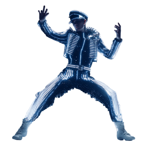 Futuristic Led Dancer Vinyl Car Decal Sticker – Waterproof & UV-Resistant 3.4133333333333336"