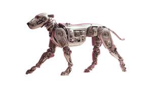 Robotic Canine Vinyl Car Decal Sticker – Waterproof & UV-Resistant 5.4