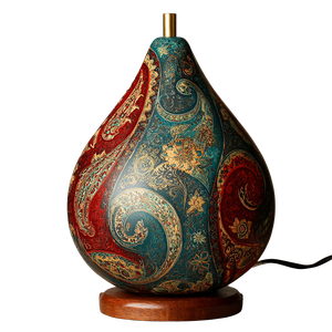 Paisley Gourd Lamp Vinyl Car Decal Sticker – Waterproof & UV-Resistant 3.4133333333333336"