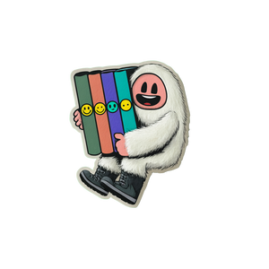 Smiling Sasquatch Logo Vinyl Car Decal Sticker – Waterproof & UV-Resistant 6.826666666666667"