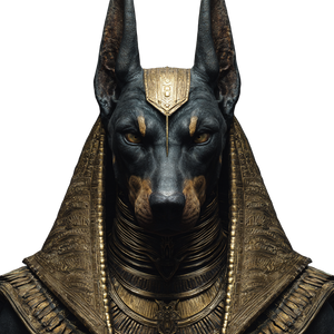 Doberman Anubis Vinyl Car Decal Sticker – Waterproof & UV-Resistant 3.4133333333333336"