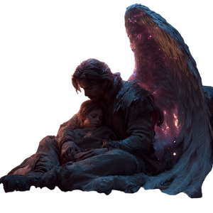 Guardian Angel Scene Vinyl Car Decal Sticker – Waterproof & UV-Resistant 6.826666666666667"