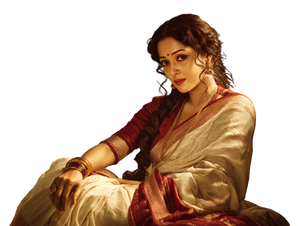 Graceful Bengali Woman Vinyl Car Decal Sticker – Waterproof & UV-Resistant 6.1866666666666665"