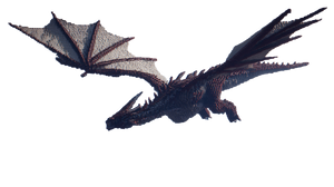 Minecraft Dragon Flying Vinyl Car Decal Sticker – Waterproof & UV-Resistant 2.72"