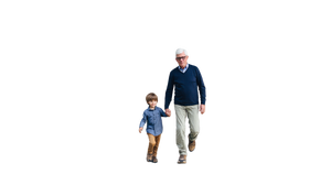 Grandfather And Grandson V11 Vinyl Car Decal Sticker – Waterproof & UV-Resistant 2.72"